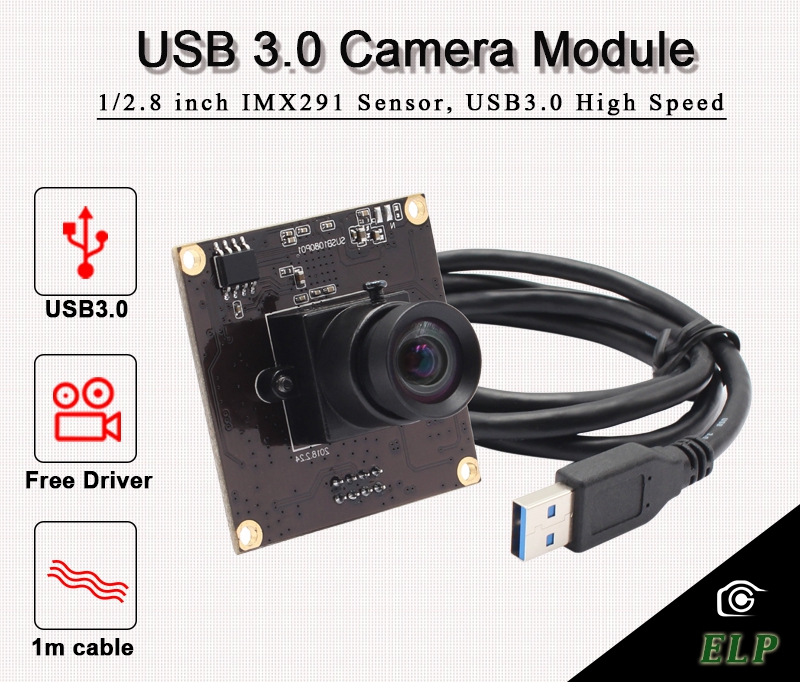 ELP USB 3.0 2MP Sony IMX291 50fps High Speed Camera Module USB 3.0 