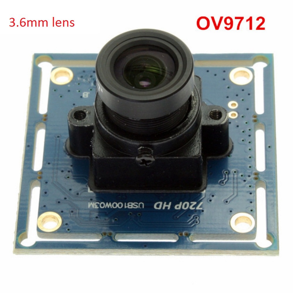 ELP 1.0MP Free Driver USB2.0 OV9712 CMOS Sensor HD MJPEG Web Camera Board 720P (3.6mm lens)