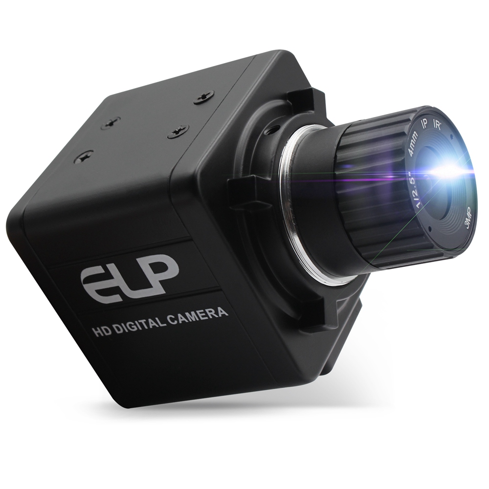 ELP 720P USB Camera 30fps 1.0megapixels Video Camera USB2.0 Manual Focus Lens HD Security CMOS Camera Module (4mm Lens)