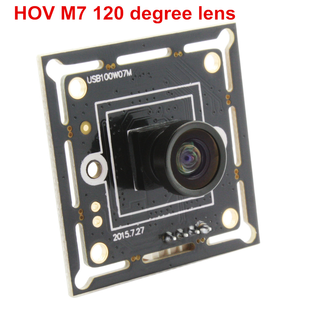 ELP Micro 720P Webcam Module HD MJPEG /YUY2 CMOS OV9712 120degree Wide View Angle Mini Video Camera Module USB Easy embedded in Industrial machine
