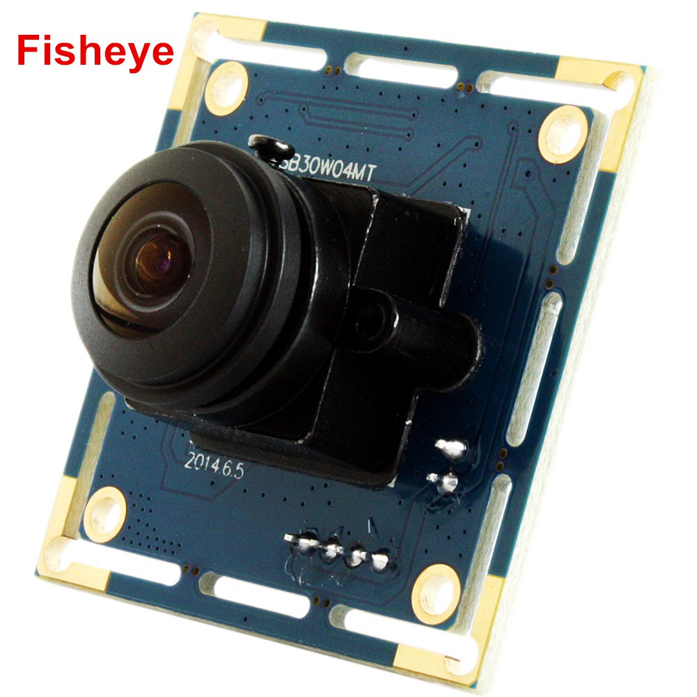 ELP MJPEG 30fps 640 x 480 VGA 170 degree fisheye lens OV7725 mini usb camera module support IR Cut
