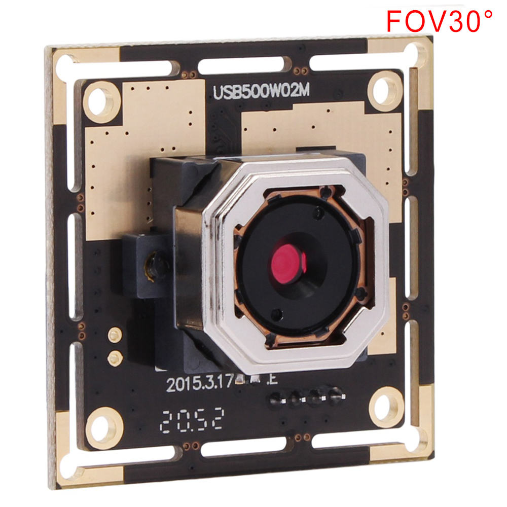 ELP 5MP Autofocus Cmos Sensor Ov 5640 Mini Usb Board Camera Module For Telescope Endoscope,microscope With 30 Degree Lens