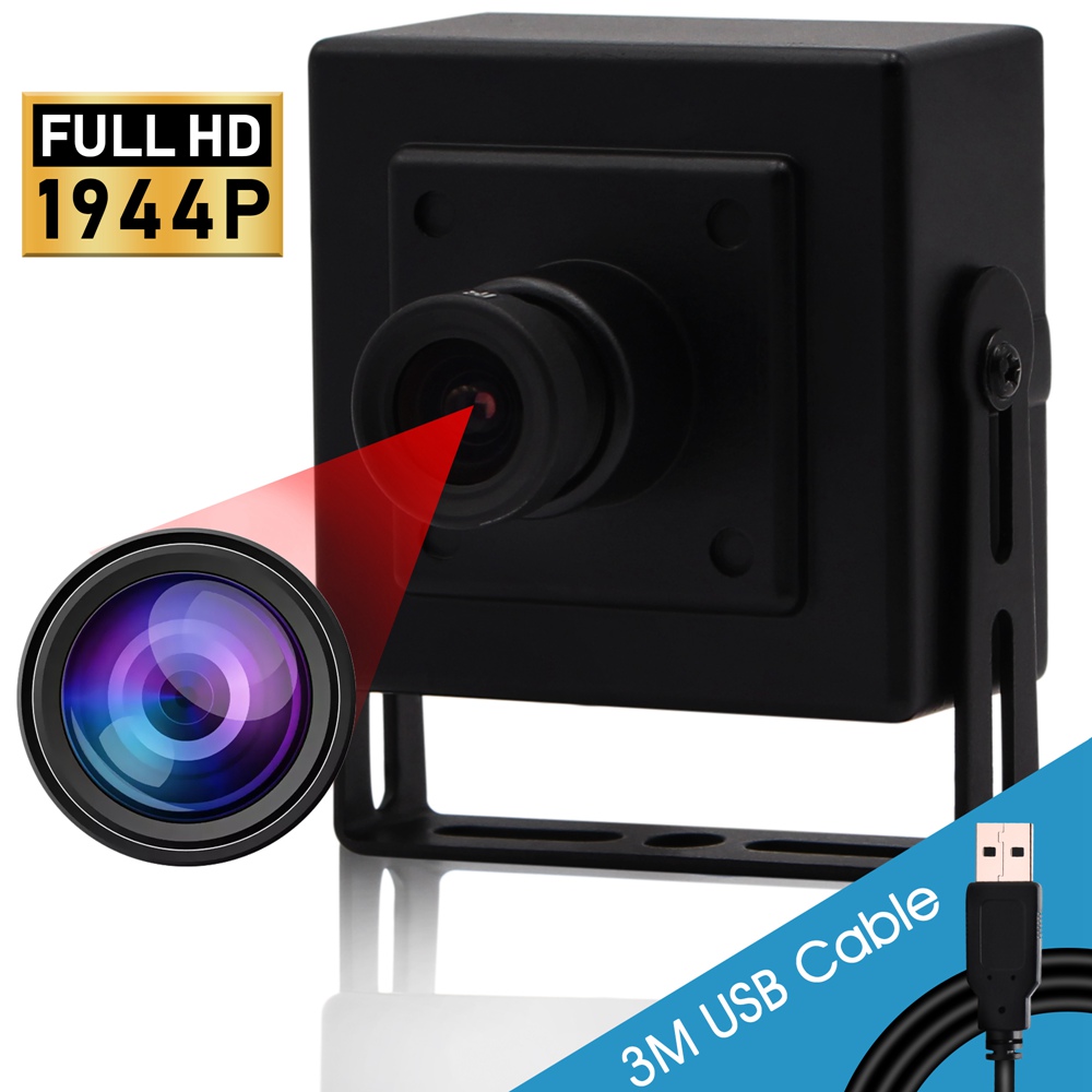 ELP Mini Box USB Camera 5megapixels CMOS OV5640 3.6mm Lens Webcam Video Camera for Security or Industrial Machine Vision System