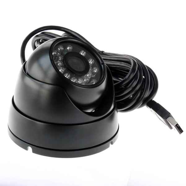 ELP Aluminum Dome USB Camera 1.3 Megapixel AR0130 CMOS Color Image with IR LED Night vision for baby monitor,home surveillance,industrial