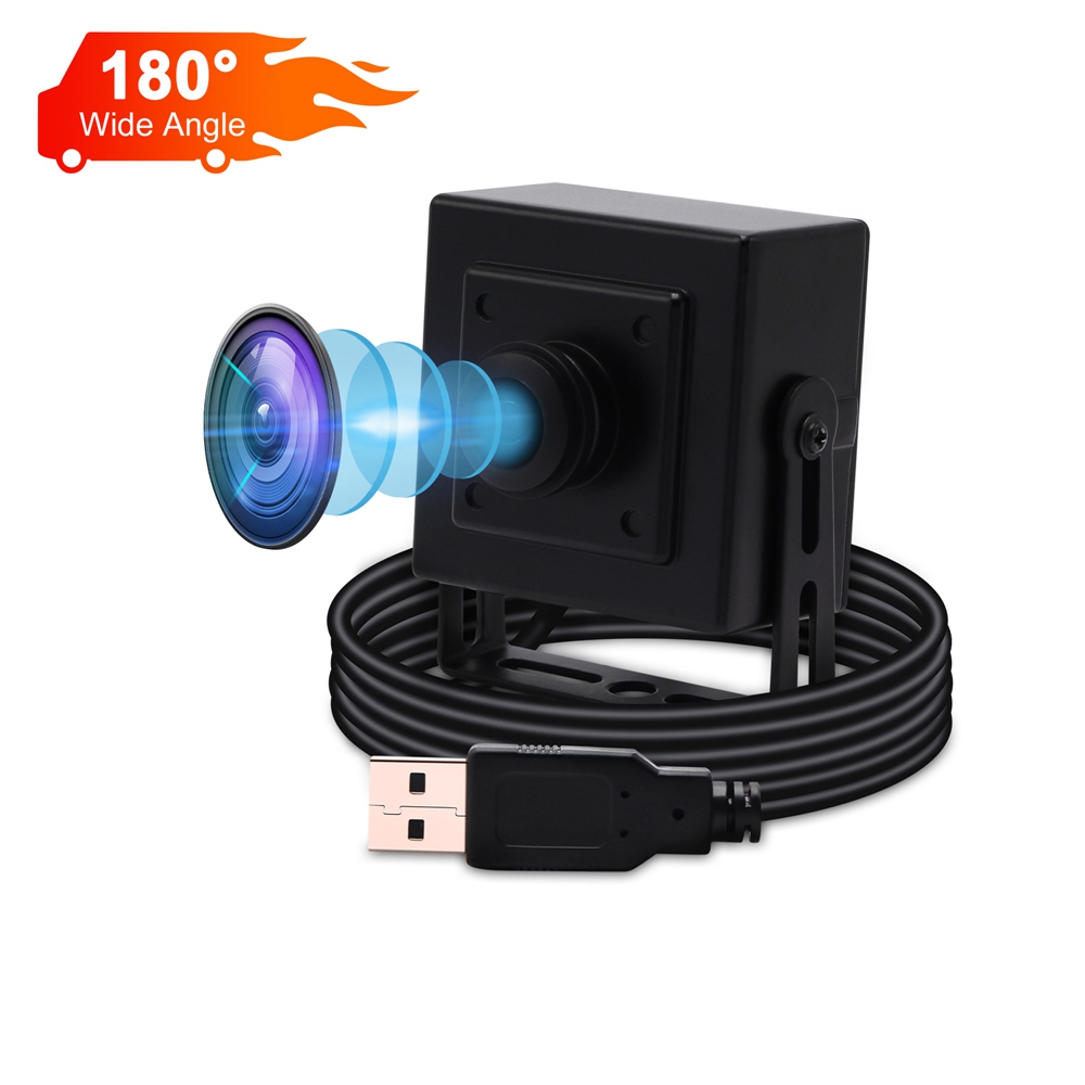 ELP 5mp 2592x1944 High resolution mini HD Webcam Driverless wide angle fisheye lens CCTV usb camera for Android,Linux,Windows