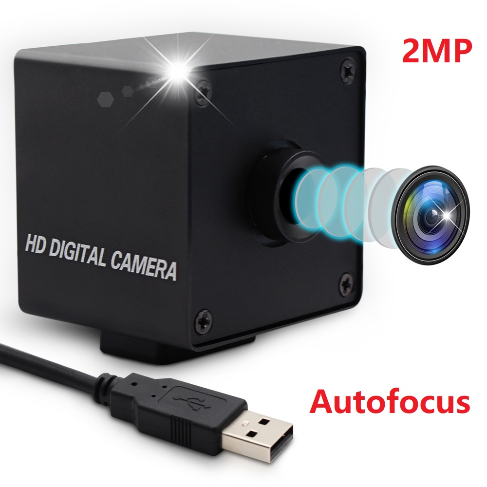ELP Auto focus +No Distortion Lens 2 Megapixel CCTV USB2.0 Camera 1920*1080 full HD CMOS OV2710 USB Webcam