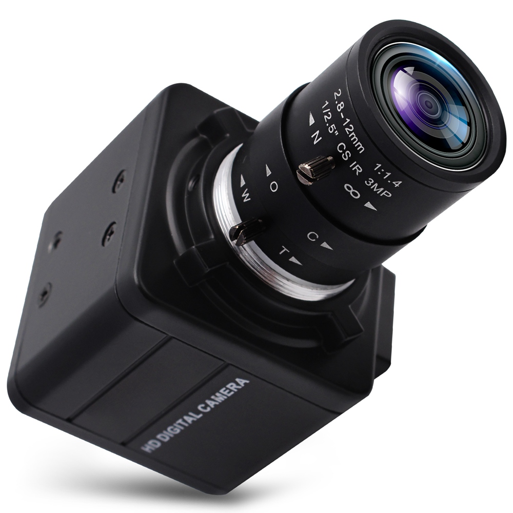 ELP Low illumination 1080p digital USB h.264 camera IMX323 Driverless HD Webcam with 2.8-12mm varifocal lens