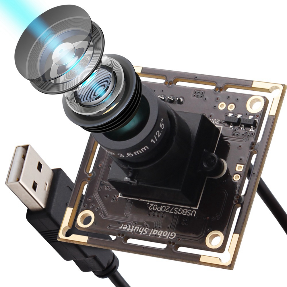 High Speed 60fps 1280*720 Camera Module Global Shutter USB Webcam Aptina AR0144 UVC Plug Play Driverless USB Camera