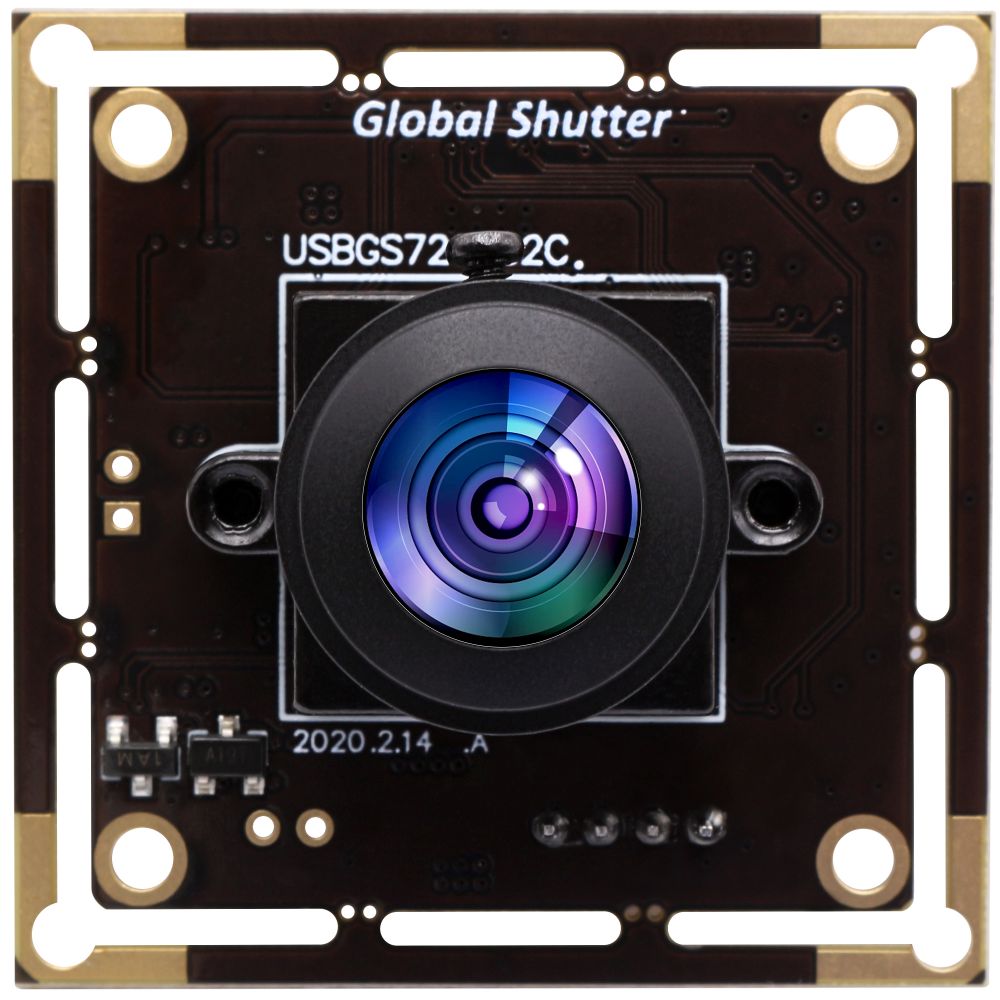 ELP 1MP USB Camera Global Shutter Monochrome/Color 1280x720P 60fps Camera Module AR0144 Sensor Wide Angle Fisheye Webcam Camera Board