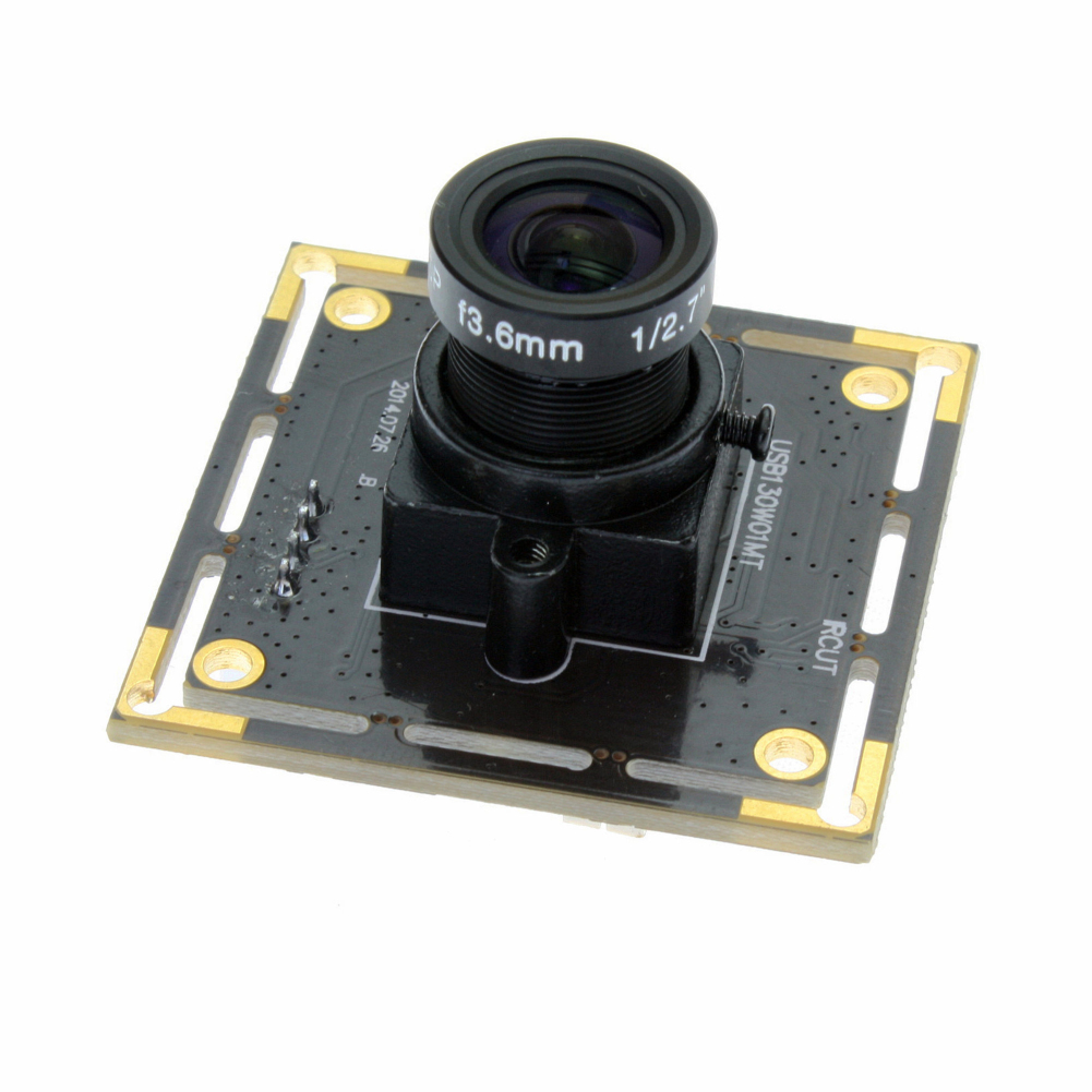 ELP Black and White Camera Module USB2.0 960P Low Light AR0130 HD Webcam UVC for Industrial Prototype