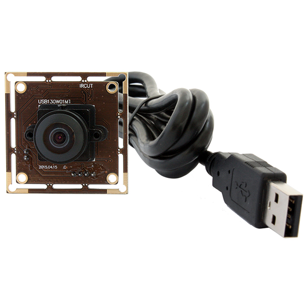 ELP Wide Angle Low Iight USB Camera with Fisheye lens, 1.3mp Color CMOS USB2.0 Webcam Free Driver