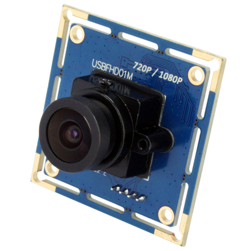 ELP High Speed 120fps PCB USB2.0 Webcam Board 2 Mega Pixels 1080P OV2710 CMOS Camera Module With 2.1mm Lens ELP-USBFHD01M-L21