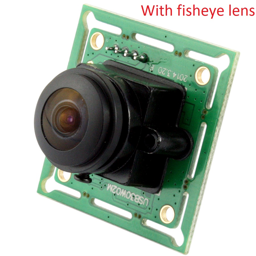 ELP Driver Free 640X480 VGA 60fps 26X26mm Smallest Mini USB Camera With fisheye Lens