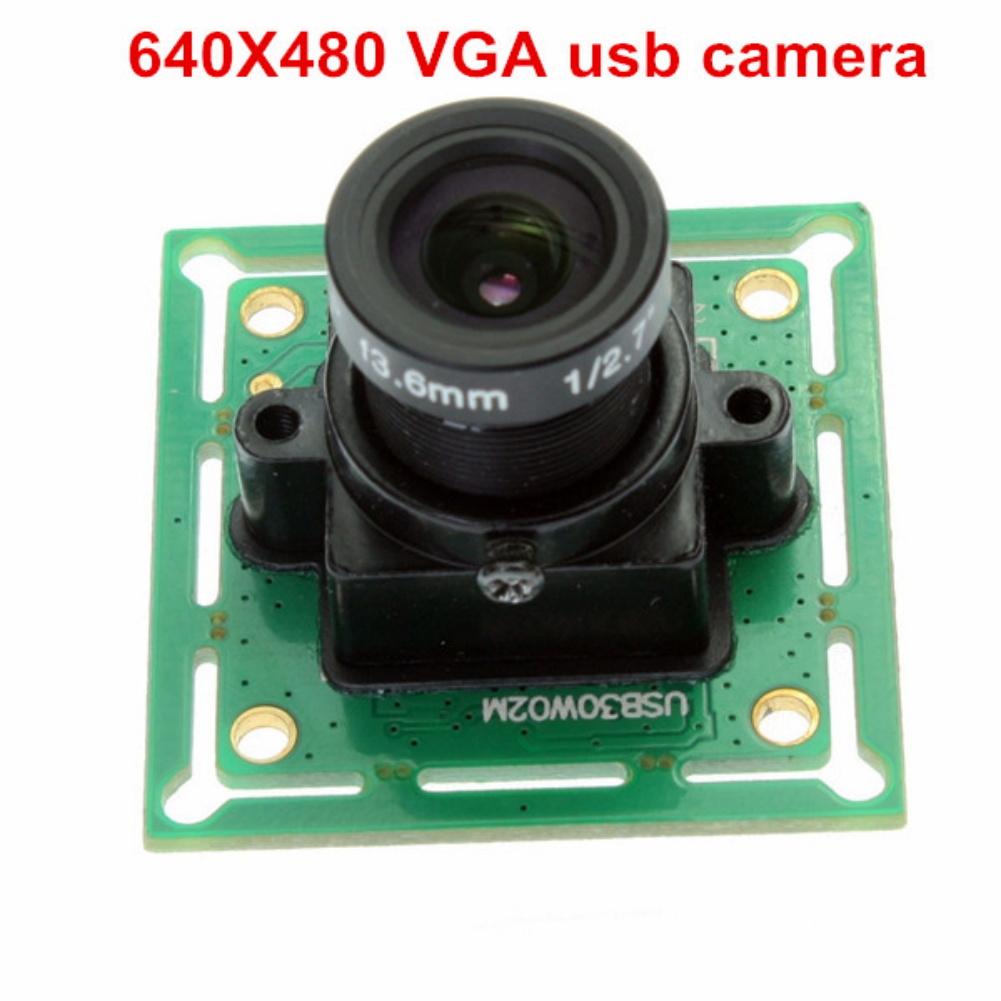 ELP VGA Webcam 640X480 MJPEG 60fps USB 2.0 CMOS OV7725 Mini Camera Module With 32x32/26x26 size